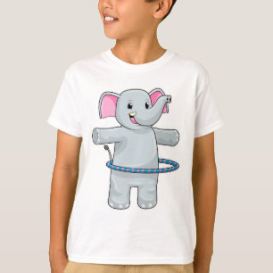 Elephant at Sports with Fitness tires T-Shirt