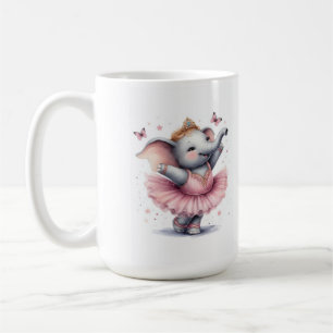 Elephant at the ballet coffee mug