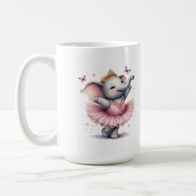 Elephant at the ballet coffee mug (Left)