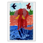 Eléphant au bord de la rivière