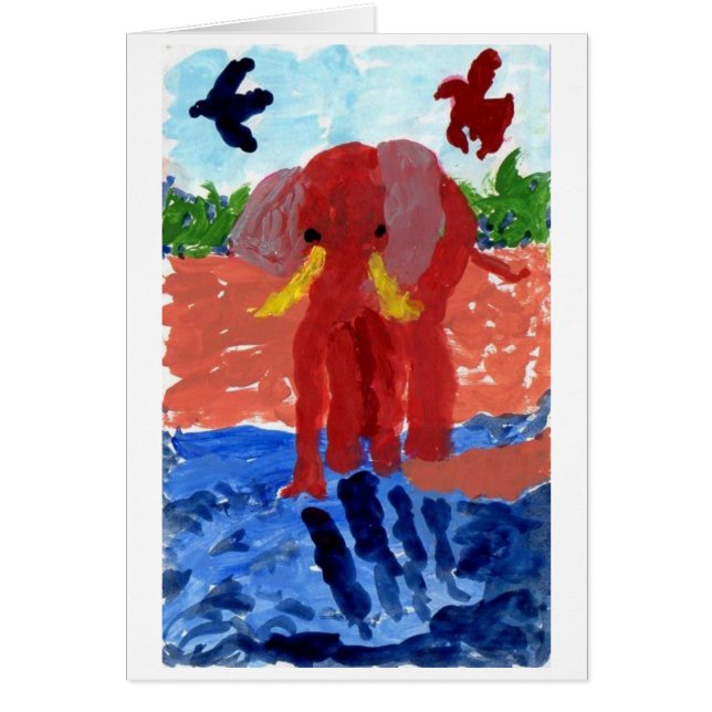 Eléphant au bord de la rivière (Devant)