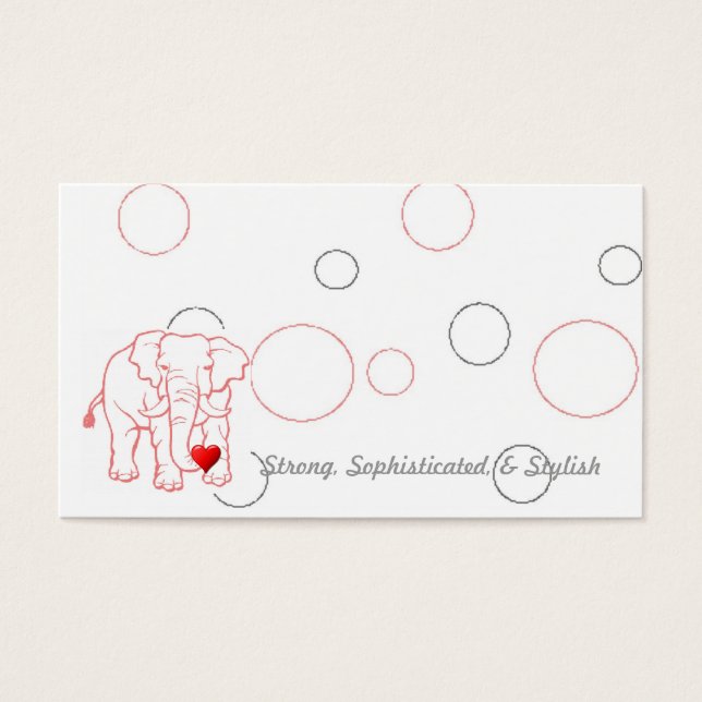 Eléphant au coeur (Devant)