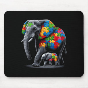 Elephant Autism Awareness Autism Mom Mouse Pad