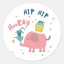 Éléphant autocollant