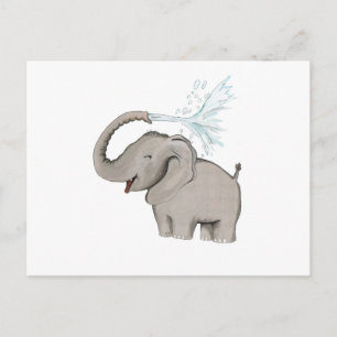 Elephant AVAL Postcard