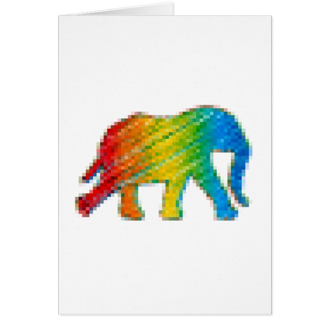 Eléphant avec Pixels (Devant)
