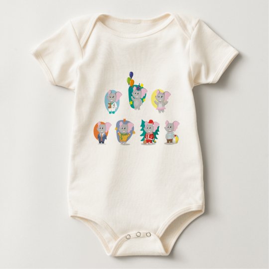 Elephant Baby Bodysuit