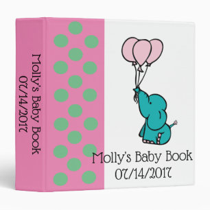 Elephant Baby Book Binder