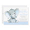 Elephant Baby Boy Shower Invitations
