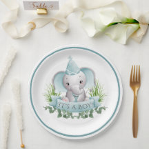 Elephant Baby Boys Baby Shower