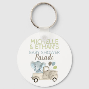 Elephant Baby Shower Favor Keychain