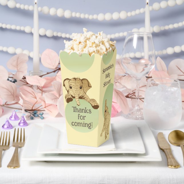 Elephant Baby Shower Favour Boxes (Wedding)