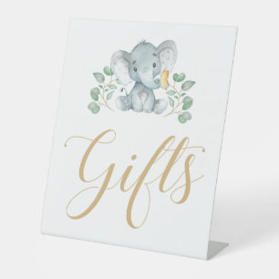 Elephant Baby Shower Gift Sign