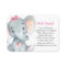 Elephant Baby Shower Girl | Book Request Card