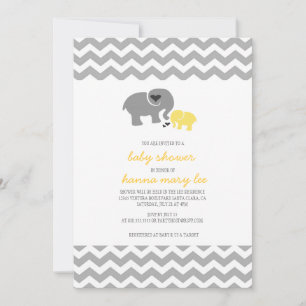 Elephant Baby Shower Invitation