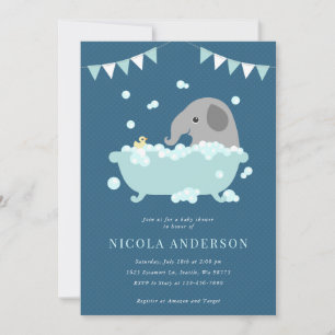 Elephant Baby Shower Invitation