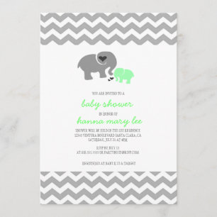 Elephant Baby Shower Invitation
