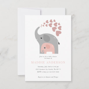 Elephant Baby Shower Invitation