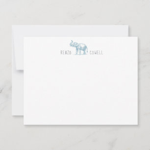 Elephant Baby Shower Note Card
