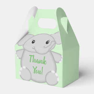 Elephant Baby Shower Safari Favor Box