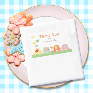  Elephant Baby Shower Thank You Sticker