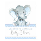 Elephant Baby Shower Welcome Sign