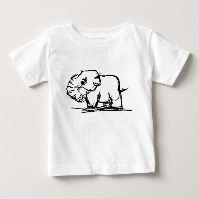 Elephant Baby T-Shirt (Front)