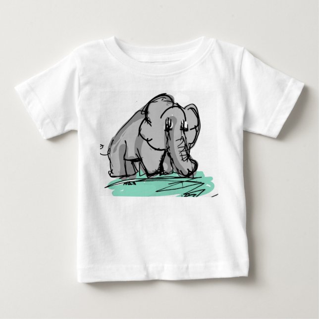 Elephant Baby T-Shirt (Front)