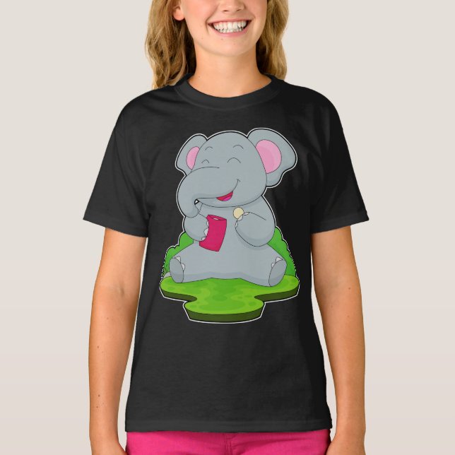 Elephant Bag of Chips Chips T-Shirt (Front)
