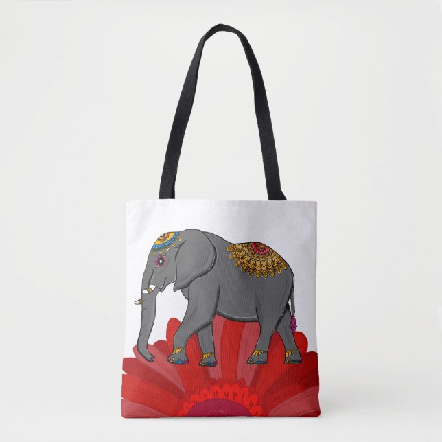 Elephant bags. tote bag (Front)