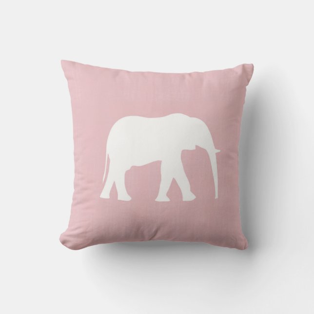 Elephant, Ballet Throw Pillow (Front)