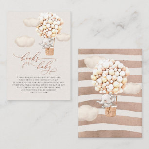 Elephant Balloon Baby Books Enclosure Card