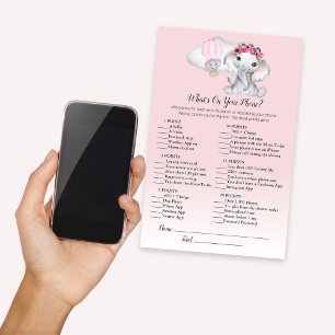 Elephant Balloon What's On Your Phone Baby Game