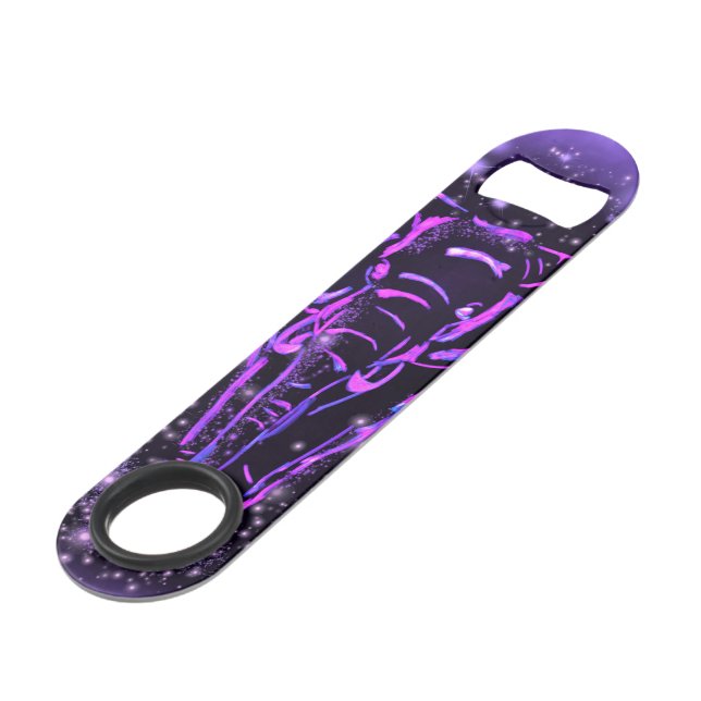 Elephant Bar Key In Purple Pink Starry Night (Front Angled)