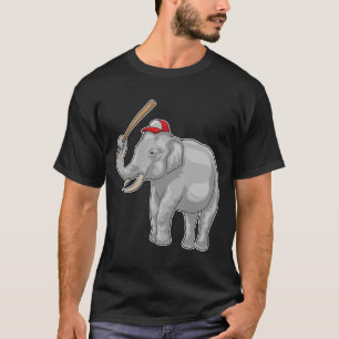 Elephant Baseball bat Baseball T-Shirt