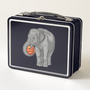 Elephant Basketball player Basketball Metal Lunch Box