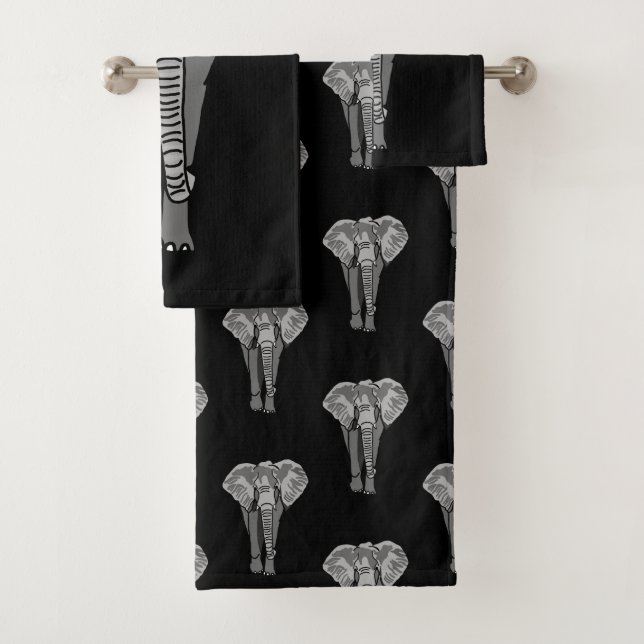 Elephant Bath Towel Set (Insitu)