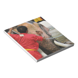 Elephant Bathtime ... Ayutthaya, Thailand Notepad