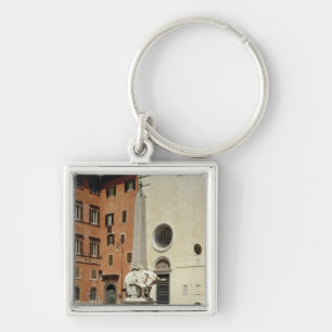 Elephant Bearing an Egyptian Obelisk, 1667 Keychain