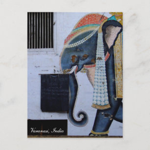 Elephant, beautiful Varanasi, holiday India Postcard