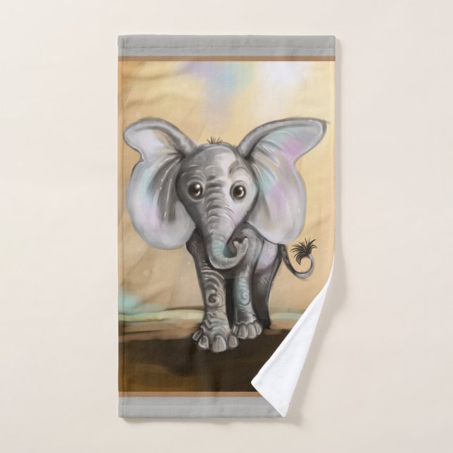Eléphant bébé (Serviette à main)