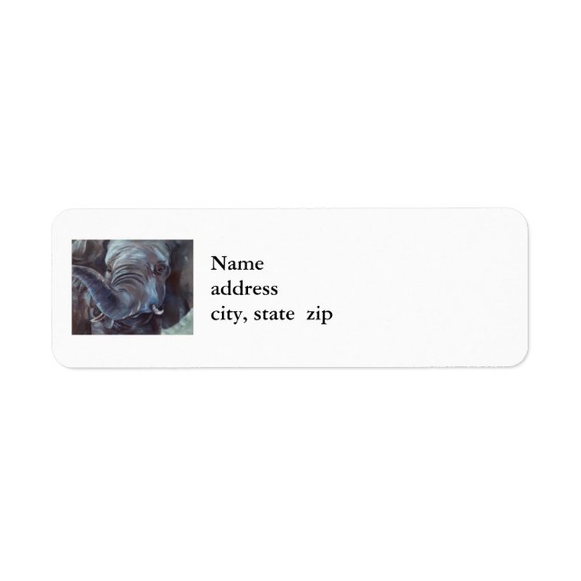 Elephant Big Boy Return Address Labels (Front)