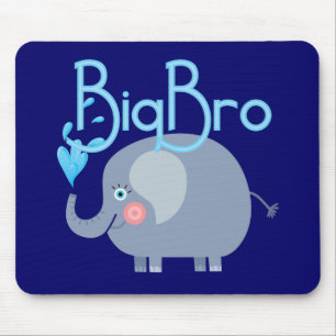 Elephant Big Bro Mouse Pad