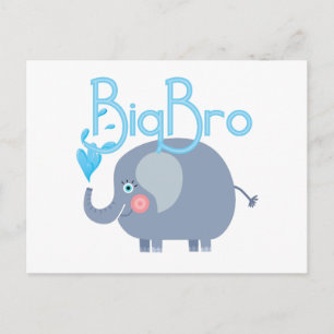 Elephant Big Bro Postcard