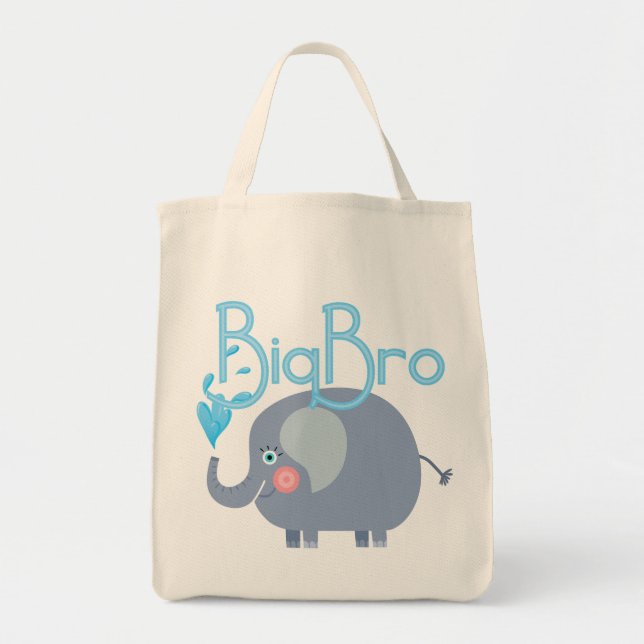 Elephant Big Bro Tote Bag (Front)