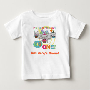 Elephant Big One 1st Birthday Tshirt
