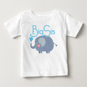 Elephant Big Sis Baby T-Shirt