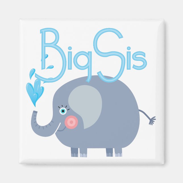 Elephant Big Sis Magnet (Front)