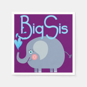 Elephant Big Sis Napkin