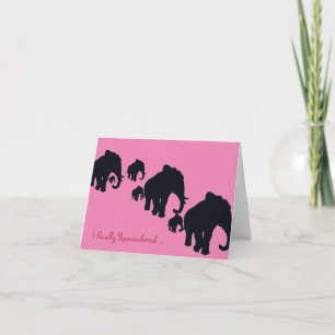 Elephant Birthday Card